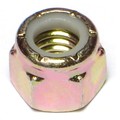Midwest Fastener Nylon Insert Lock Nut, 3/8"-16, Steel, Grade 8, Yellow Zinc, 8 PK 76263